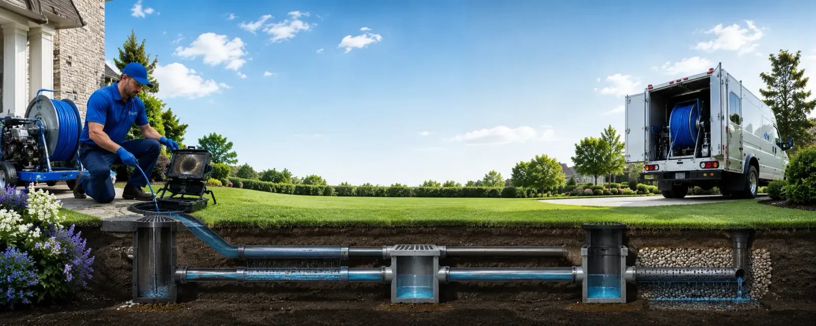Outdoor drain cleaning information for Drew, MS
